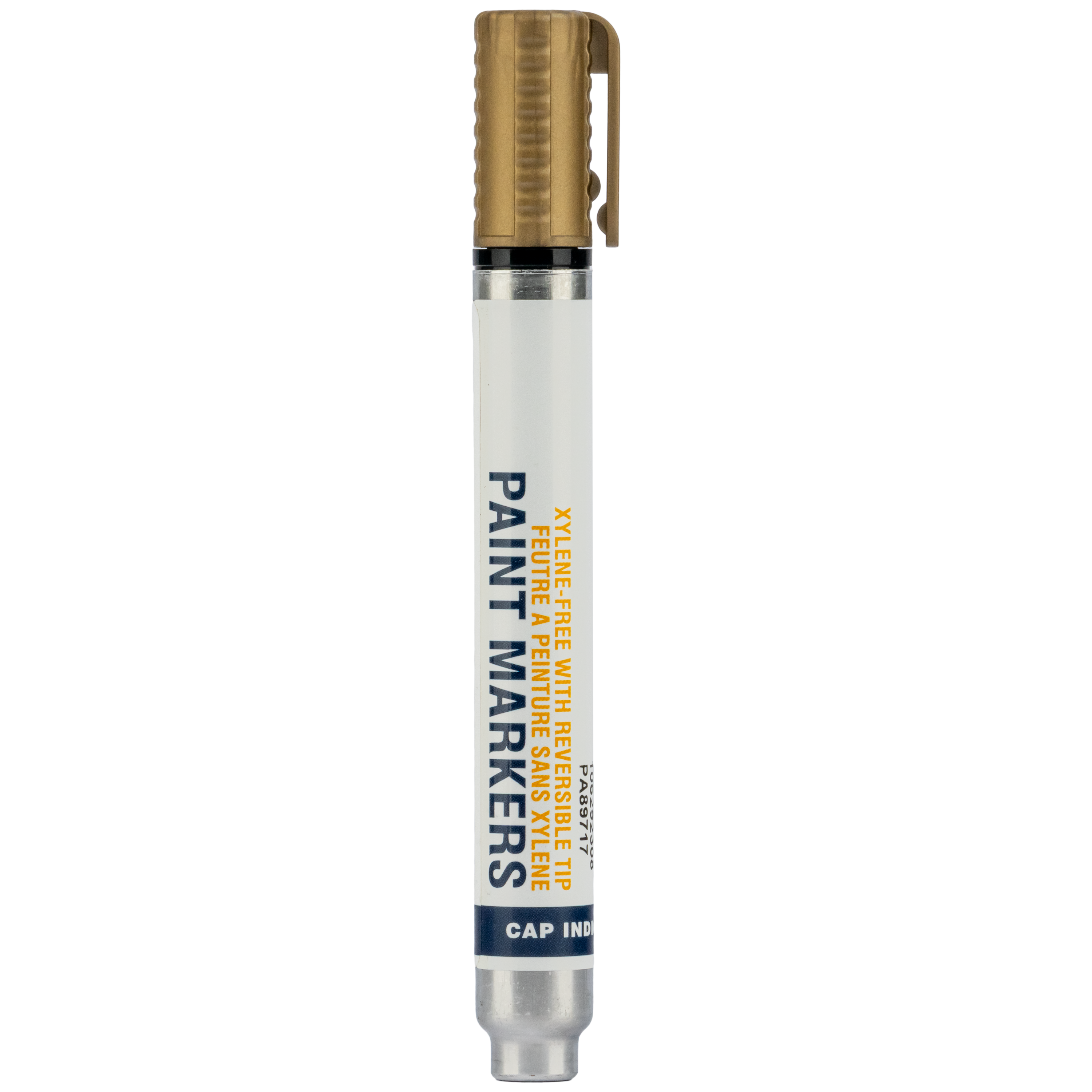 Xylene-Free Industrial Paint Markers with Reversible Tip - Gold - Q12